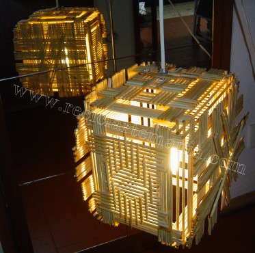 Candeeiro em Cubo (para Tecto)